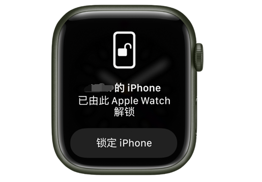 岱山苹果手机维修分享用 AppleWatch 解锁配备面容 ID 的 iPhone方法 